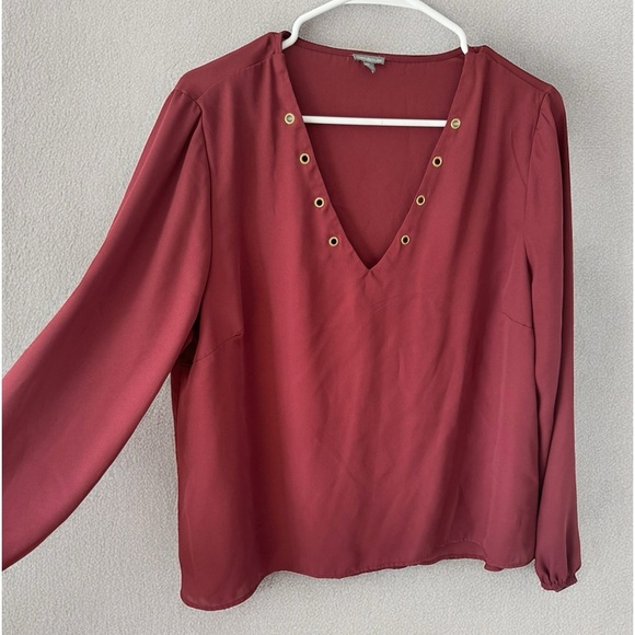 Semi Sheer Long Sleeve Top - Picture 2 of 7